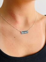 ⁦שרשרת BALANCE מלבנית⁩ – תמונה ⁦3⁩