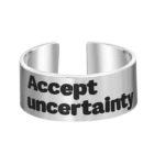 טבעת כסף עבה פתוחה