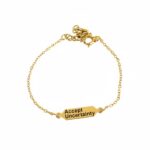 ⁦צמיד כסף לקבל את אי-הוודאות Accept Uncertainty⁩ – תמונה ⁦4⁩