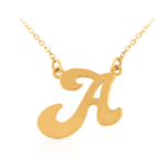 שרשרת אות אנגלית מסולסלת גדולה