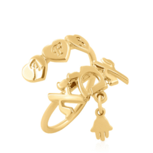 טבעת אמא מלופפת עם ילדים וחמסה