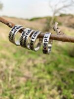 ⁦טבעת כסף עבה⁩ – תמונה ⁦4⁩