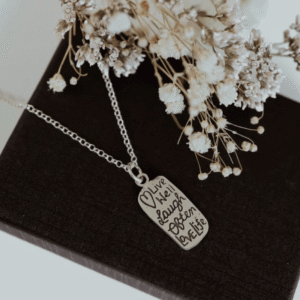 שרשרת כסף Live well