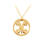 שרשרת אות תלת מימד בתוך עיגול