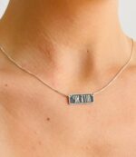 ⁦שרשרת "מודה אני" מלבנית⁩ – תמונה ⁦3⁩