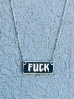 ⁦שרשרת FUCK מלבנית⁩ – תמונה ⁦3⁩