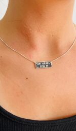 ⁦שרשרת "Am Israel Chay" מלבנית⁩ – תמונה ⁦4⁩