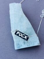 ⁦שרשרת FUCK מלבנית⁩ – תמונה ⁦4⁩