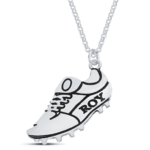 שרשרת נעל עם שם מכסף אמיתי