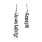 עגיל כסף Accept Uncertainty