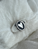 ⁦טבעת אובלית עם כיתוב או צורה לבחירה⁩ – תמונה ⁦2⁩