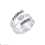 טבעת מתלפפת מכסף 925