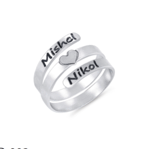 טבעת מתלפפת מכסף 925