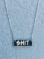 ⁦שרשרת SHIT מלבנית⁩ – תמונה ⁦2⁩