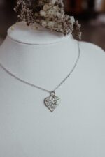 ⁦שרשרת כסף Live well, lough often, love life⁩ – תמונה ⁦4⁩