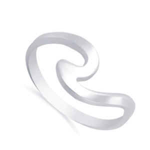 טבעת גל מכסף 925