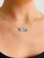 ⁦שרשרת SEXY מלבנית⁩ – תמונה ⁦3⁩