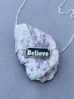 שרשרת Believe מלבנית