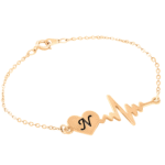 צמיד פעימת לב עם לב בצד